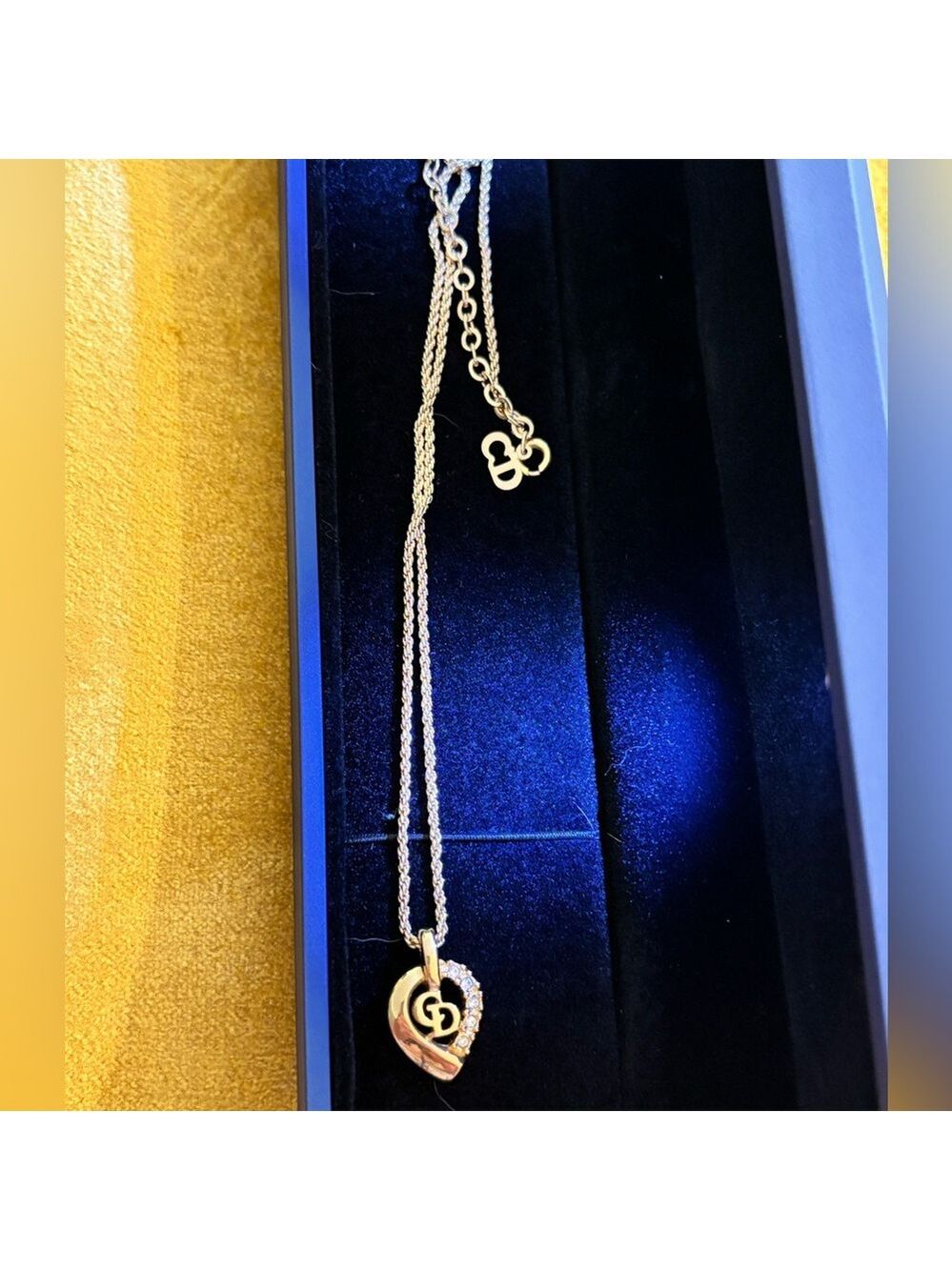 Elegant Gold Heart Pendant Necklace